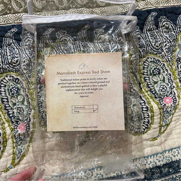 Paisley Print Pillow Sham NWT - Picture 3 of 3